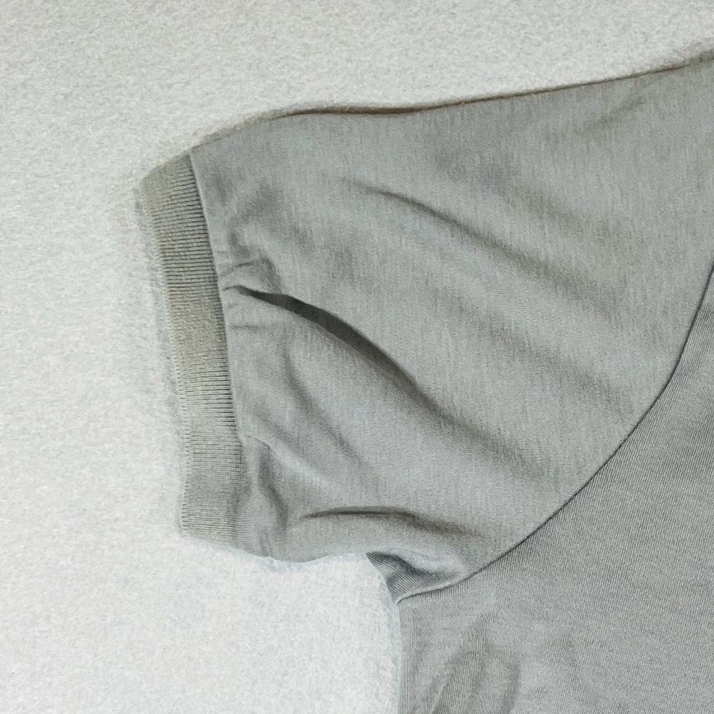 Polo Ralph Lauren Mens Large Gray Classic Fit Cotton Short Sleeve Polo Shirt